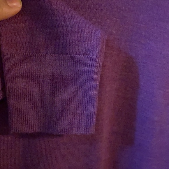 Banana Republic merino wool purple turtleneck - Picture 8 of 11